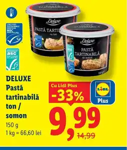 Lidl DELUXE Pastǎ tartinabilă ton/ somon Ofertă