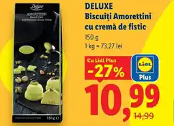 Lidl DELUXE Biscuiți Amorettini cu cremă de fistic Ofertă