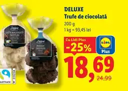 Lidl DELUXE Trufe de ciocolată Ofertă