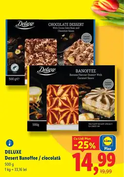 Lidl DELUXE Desert Banoffee / ciocolată Ofertă