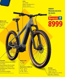 Lidl CRIVIT Bicicletă electrică de munte Ofertă