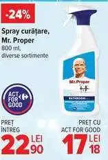 Carrefour Spray curățare, Mr. Proper Ofertă