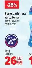 Carrefour Perle parfumate rufe, Lenor Ofertă