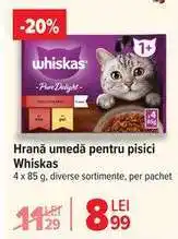 Carrefour Hrană umedă pentru pisici Whiskas Ofertă