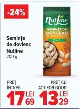Carrefour Semințe de dovleac Nutline 200 g Ofertă