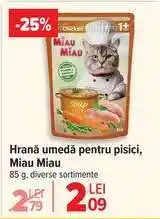 Carrefour Hrană umedă pentru pisici Miau Miau Ofertă