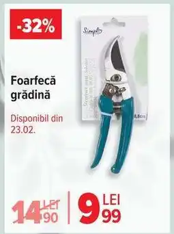 Carrefour Foarfecă grădină Ofertă