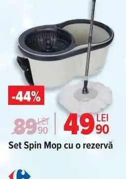 Carrefour Set Spin Mop cu o rezervă Ofertă