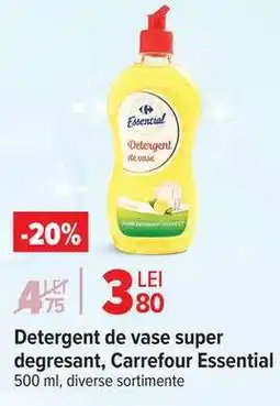 Carrefour Detergent de vase super degresant, Carrefour Essential Ofertă