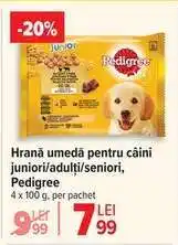 Carrefour Hrană umedă pentru câini juniori/adulți/seniori, Pedigree Ofertă