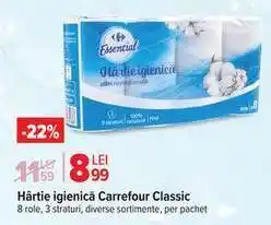 Carrefour Hârtie igienică Carrefour Classic Ofertă