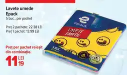 Carrefour Lavete umede EPACK Ofertă