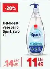 Carrefour Detergent vase Sano Spark Zero Ofertă