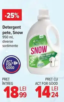 Carrefour Detergent pete, Snow Ofertă