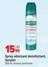 Carrefour Spray odorizant dezinfectant, Sanytol Ofertă