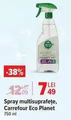 Carrefour Spray multisuprafețe, Carrefour Eco Planet Ofertă
