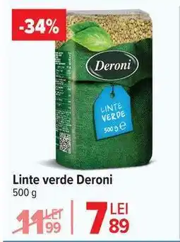 Carrefour Linte verde, Deroni Ofertă
