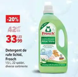 Carrefour Detergent de rufe lichid, Frosch Ofertă