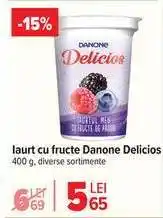 Carrefour Iaurt cu fructe Danone Delicios Ofertă