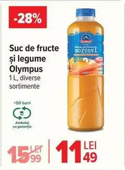 Carrefour Suc de fructe și legume Olympus Ofertă
