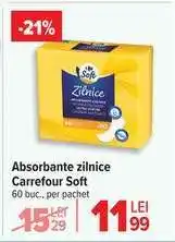 Carrefour Absorbante zilnice, Carrefour Soft Ofertă