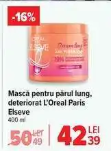 Carrefour Mască pentru părul lung, deteriorat L'Oreal Paris Elseve Ofertă