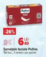 Carrefour Șervețele faciale, Pufina Ofertă