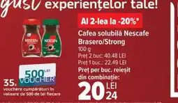 Carrefour Cafea solubilă Nescafe Brasero/Strong Ofertă