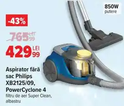 Carrefour Aspirator fără sac Philips XB2125/09 PowerCyclone 4 Ofertă