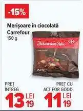 Carrefour Merișoare în ciocolată Carrefour Ofertă