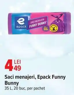Carrefour Saci menajeri EPACK Funny Bunny Ofertă