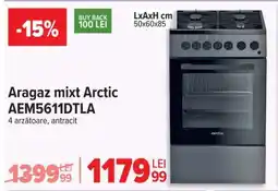 Carrefour Aragaz mixt Arctic AEM5611DTLA Ofertă