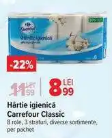 Carrefour Hârtie igienică Carrefour Classic Ofertă