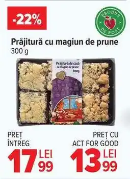 Carrefour Prăjitură cu magiun de prune 300 g Ofertă