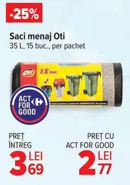 Carrefour Saci menaj Oti Ofertă