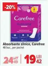 Carrefour Absorbante zilnice, Carefree Ofertă