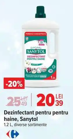 Carrefour Dezinfectant pentru haine, Sanytol Ofertă