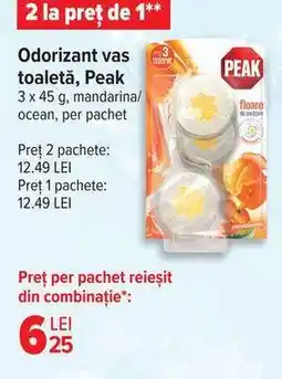 Carrefour Odorizant vas toaletă, Peak Ofertă