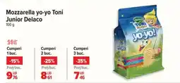 Carrefour Mozzarella yo-yo Toni Junior Delaco Ofertă
