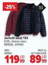 Carrefour Jachetă adulți TEX Ofertă