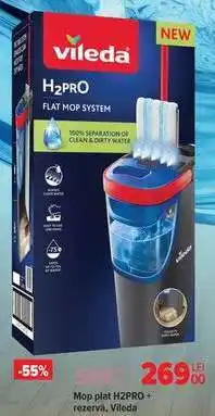 Carrefour Mop plat H2PRO + rezervă, Vileda Ofertă