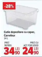 Carrefour Cutie depozitare cu capac, Carrefour Ofertă