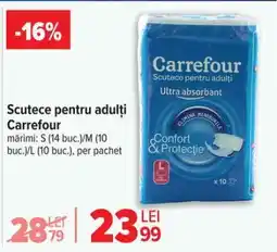 Carrefour Scutece pentru adulți, Carrefour Ofertă