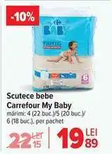Carrefour Scutece bebe, Carrefour my Baby Ofertă