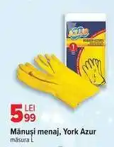 Carrefour Mănuși menaj, York Azur Ofertă