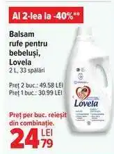Carrefour Balsam rufe pentru bebeluși, Lovela Ofertă