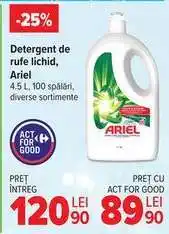 Carrefour Detergent de rufe lichid Ariel Ofertă