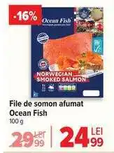 Carrefour File de somon afumat Ocean Fish Ofertă