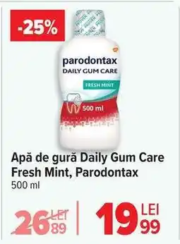 Carrefour Apă de gură Daily Gum Care Fresh Mint, Parodontax Ofertă