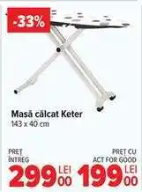 Carrefour Masă călcat Keter Ofertă
